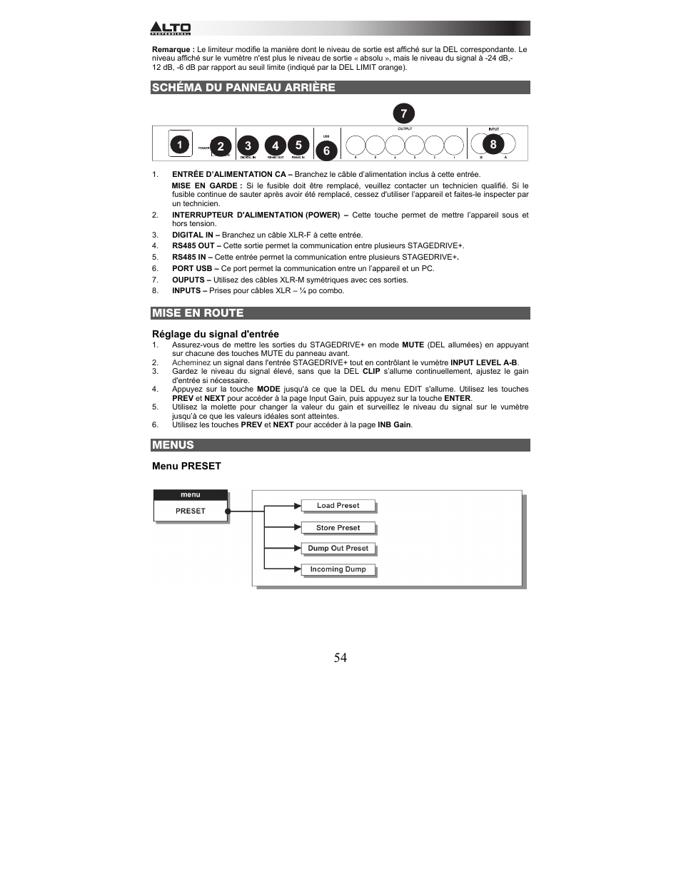 Alto Professional STAGEDRIVE+ User Manual | Page 55 / 156