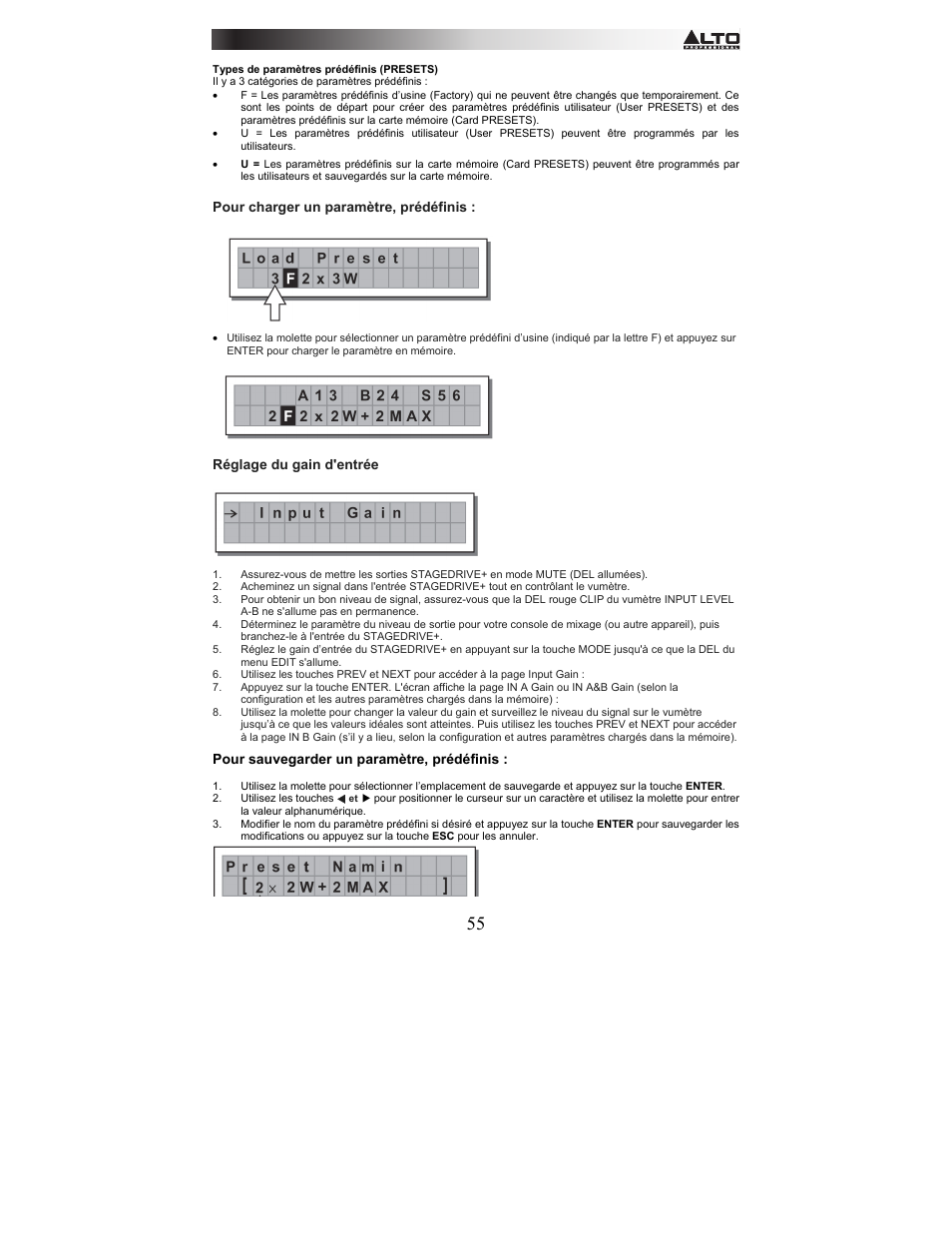 Alto Professional STAGEDRIVE+ User Manual | Page 56 / 156