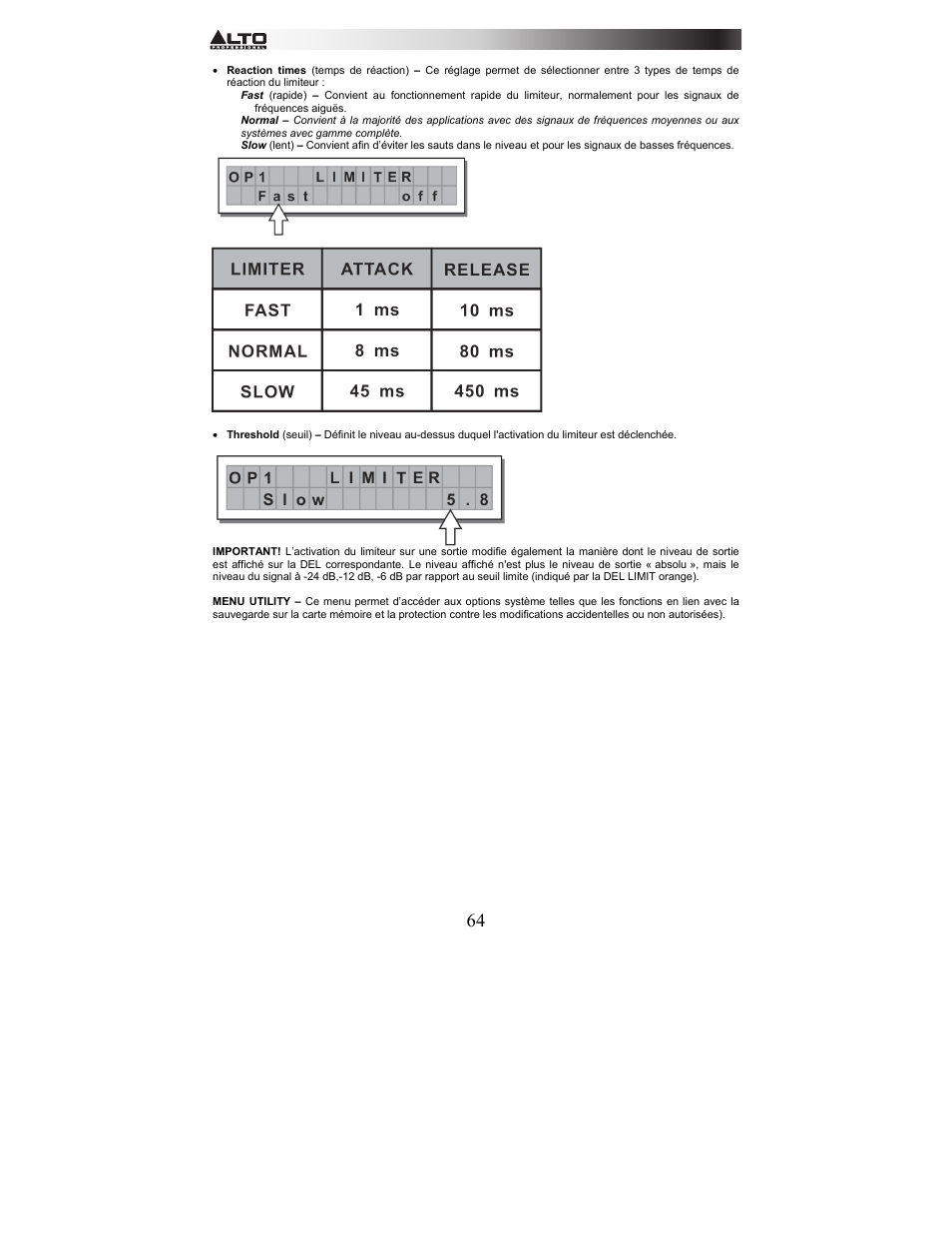 Alto Professional STAGEDRIVE+ User Manual | Page 65 / 156