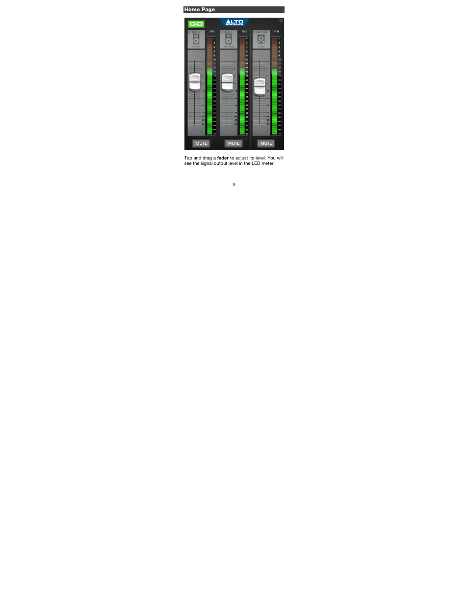 Alto Professional Live Drive App User Manual | Page 9 / 27