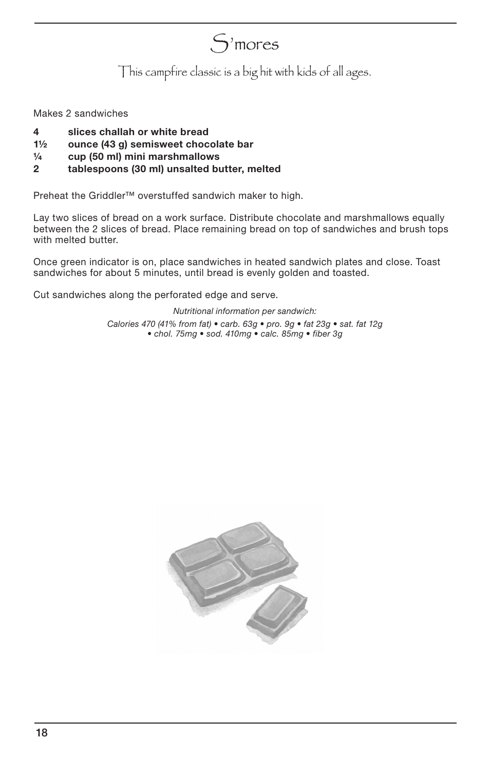 S’mores | Cuisinart GRIDDLER CGR-SMC User Manual | Page 18 / 20