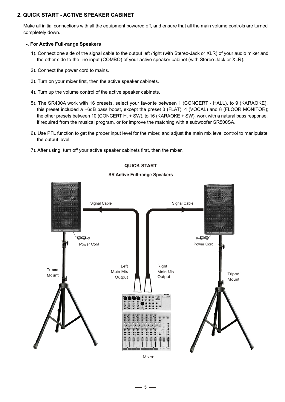 Alto Professional SR500A User Manual | Page 6 / 14