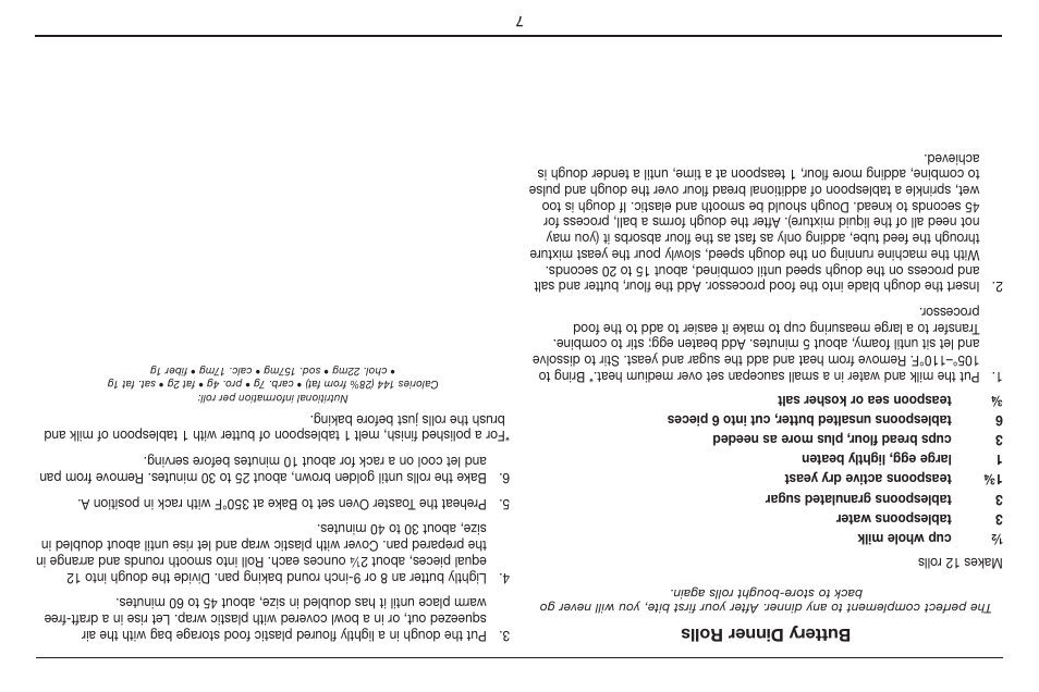 Buttery dinner rolls | Cuisinart Compact Digital Toaster Oven Broiler TOB-100 User Manual | Page 18 / 25