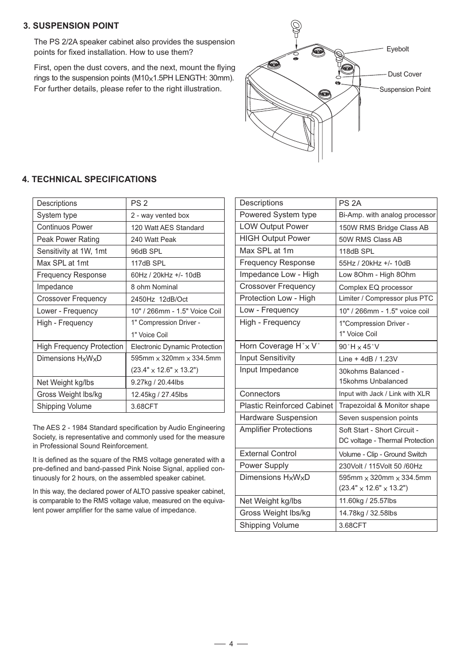 Alto Professional PS 2A User Manual | Page 5 / 6