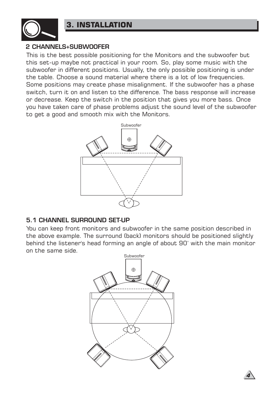 Installation | Alto Professional M5A User Manual | Page 6 / 16