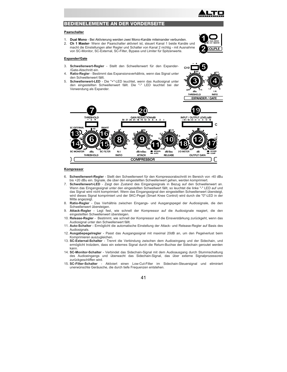 Alto Professional ACOM2 User Manual | Page 41 / 60