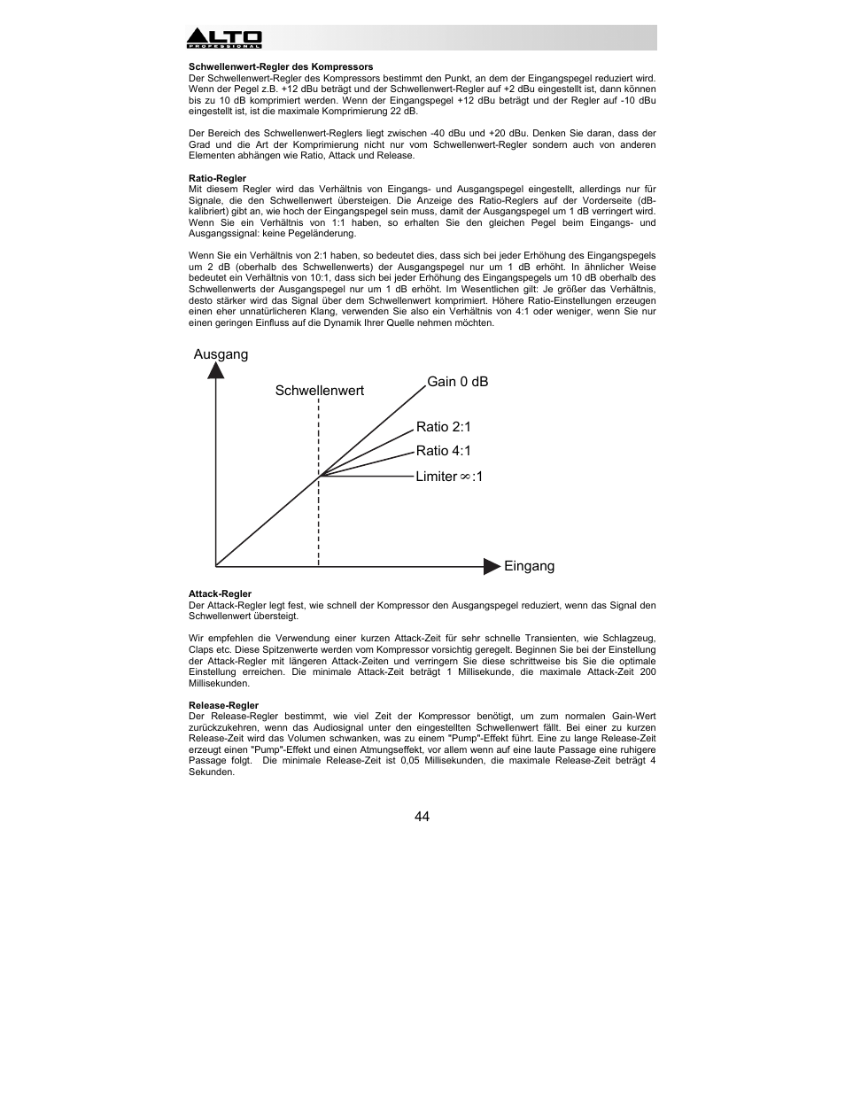 Alto Professional ACOM2 User Manual | Page 44 / 60