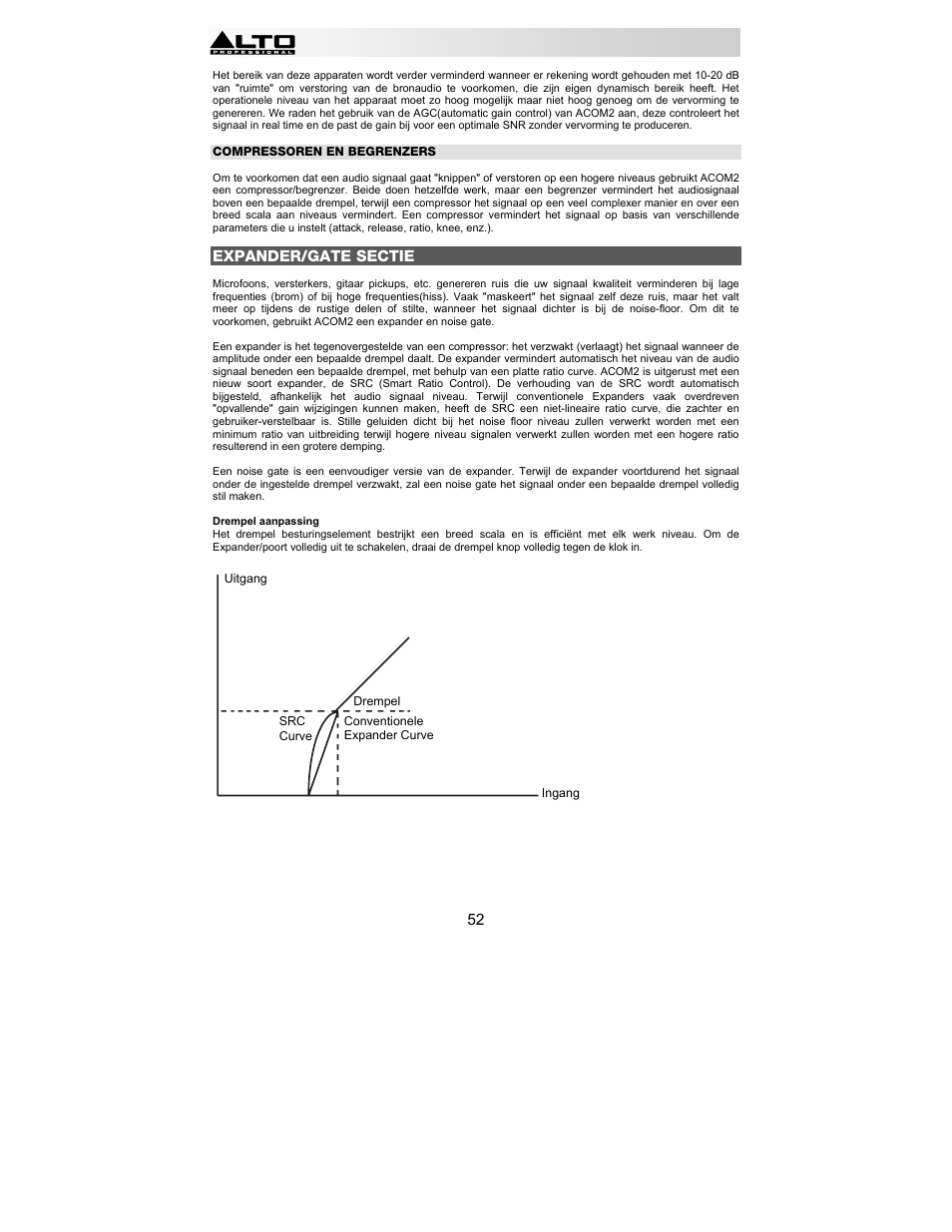 Alto Professional ACOM2 User Manual | Page 52 / 60