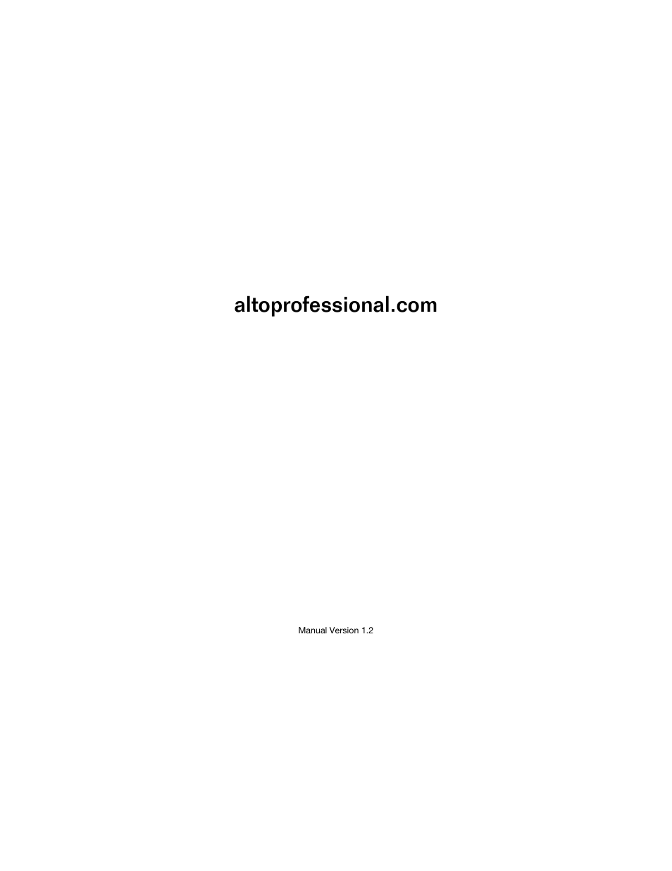 Alto Professional Live 802 User Manual | Page 36 / 36