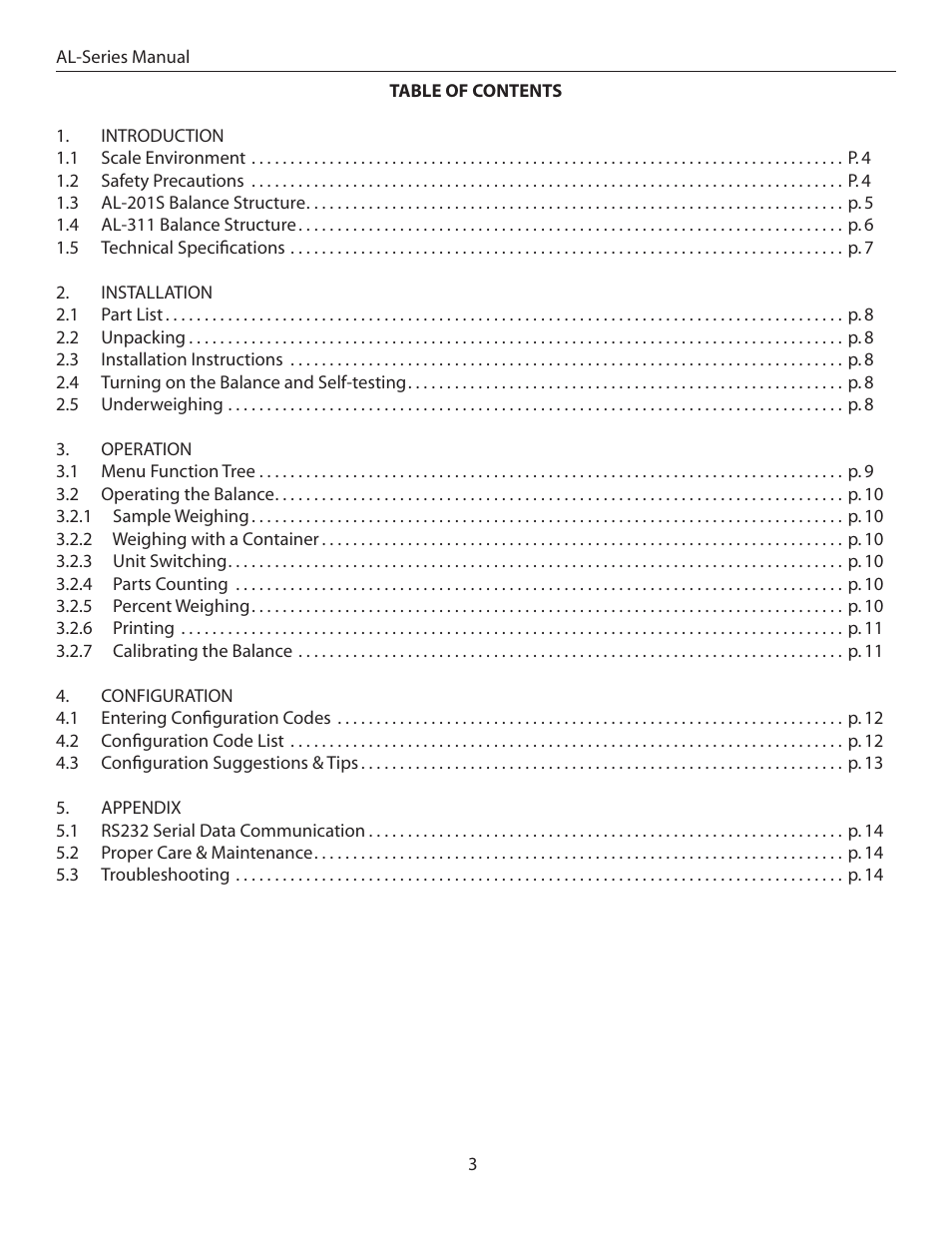 American Weigh Scales (AWS) AL-311 User Manual | Page 3 / 16