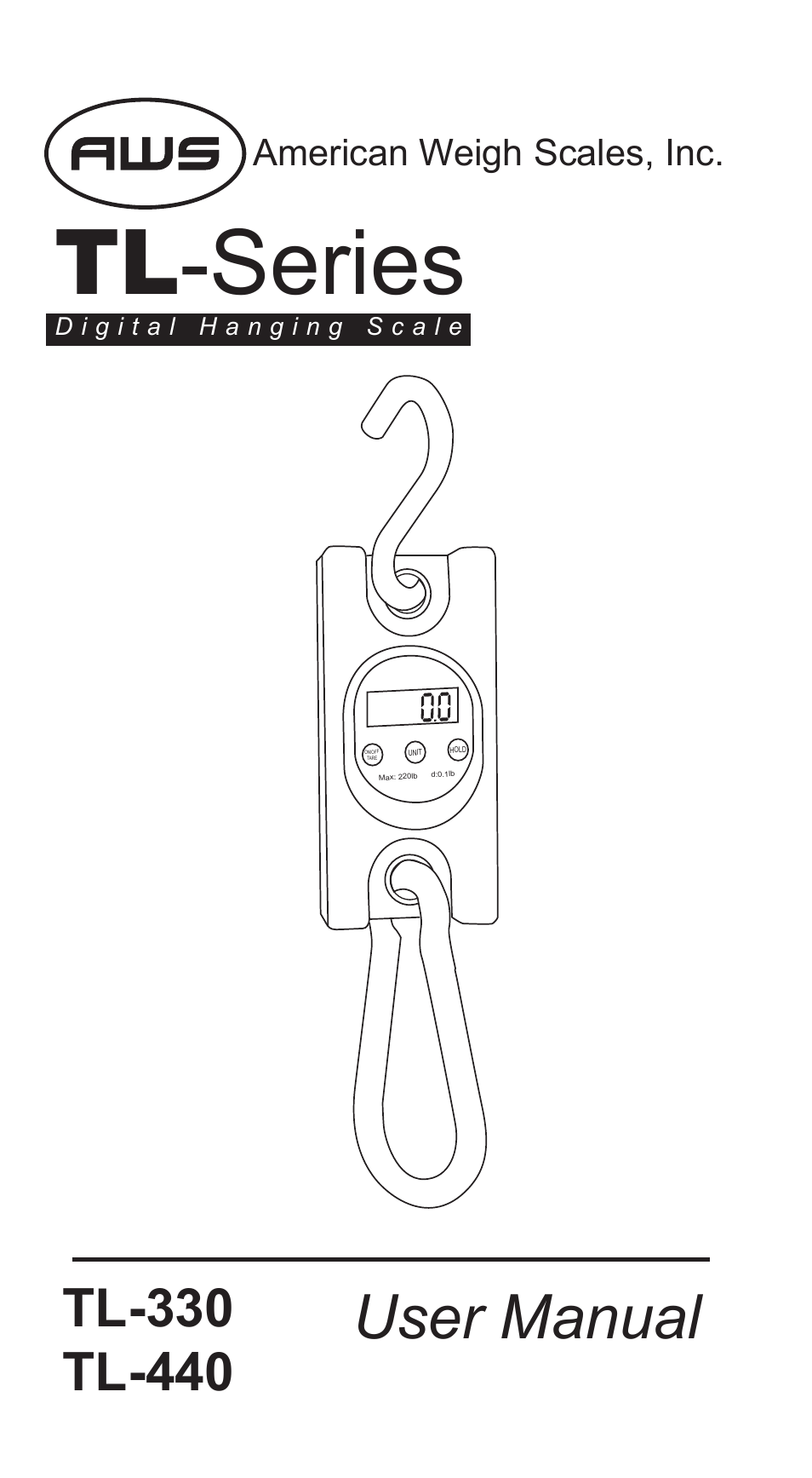 American Weigh Scales (AWS) TL-330 User Manual | 4 pages