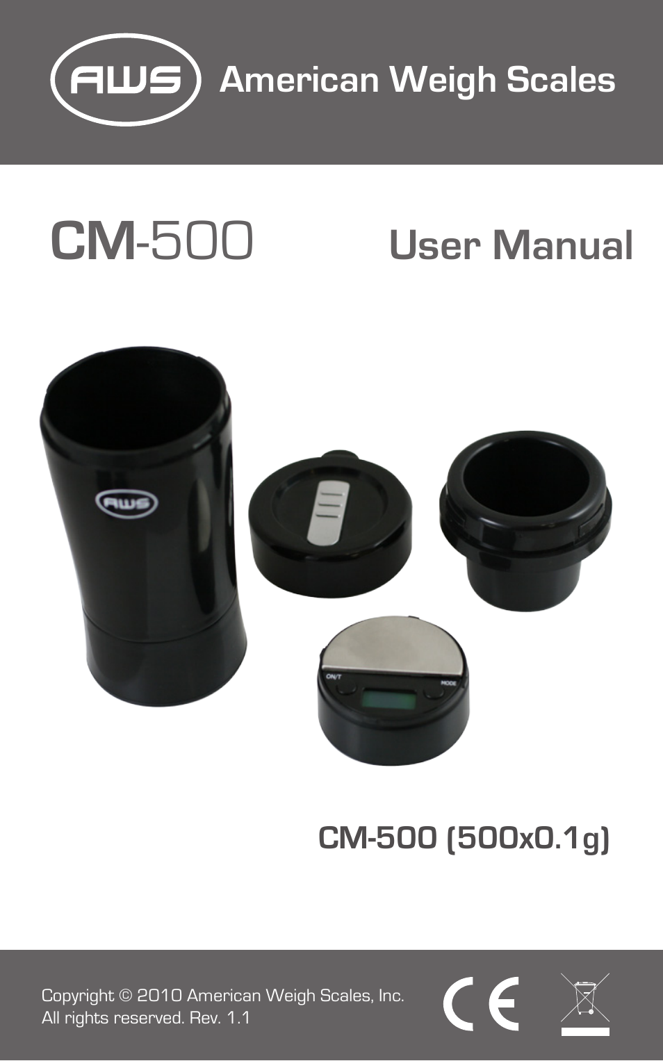 American Weigh Scales (AWS) CM-500 User Manual | 6 pages