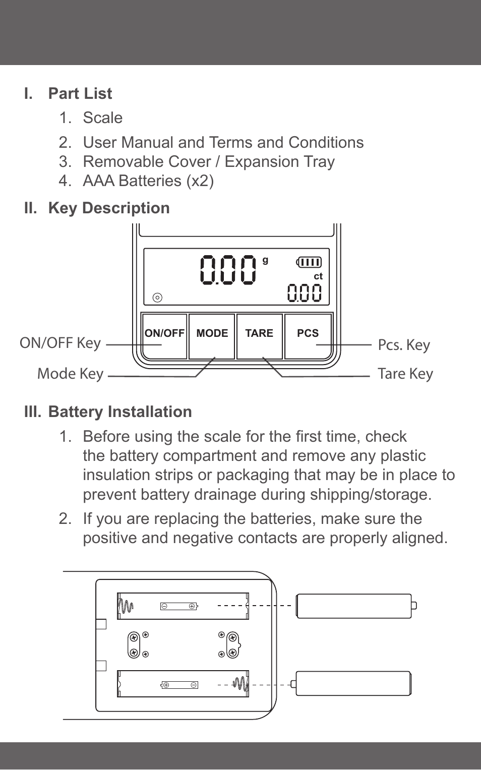 American Weigh Scales (AWS) AC PRO-500 User Manual | Page 3 / 7