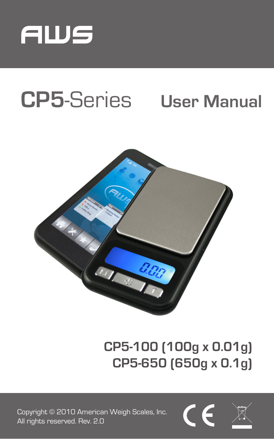 American Weigh Scales (AWS) CP5-650 User Manual | 7 pages