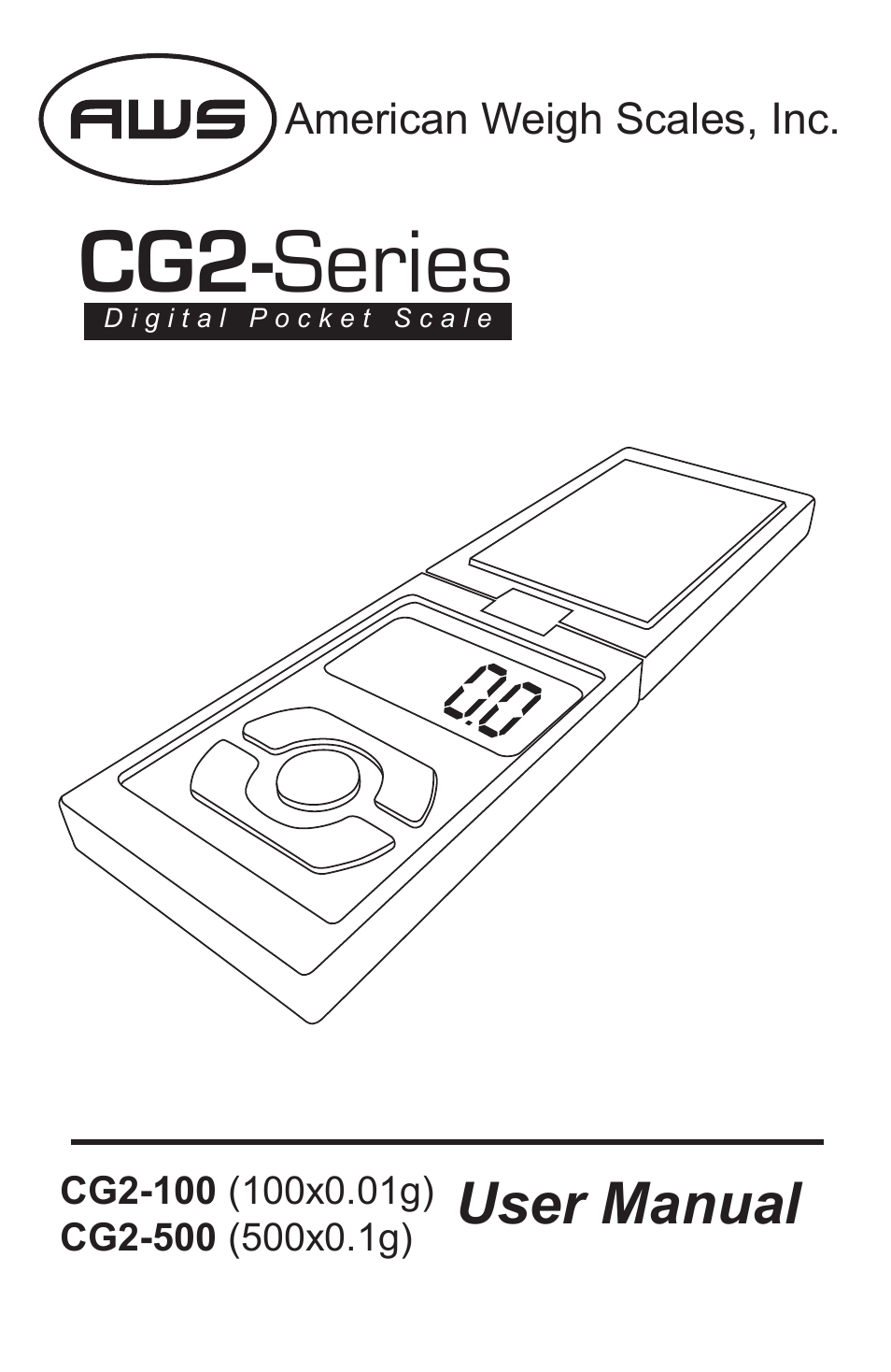 American Weigh Scales (AWS) CG2-500 User Manual | 5 pages