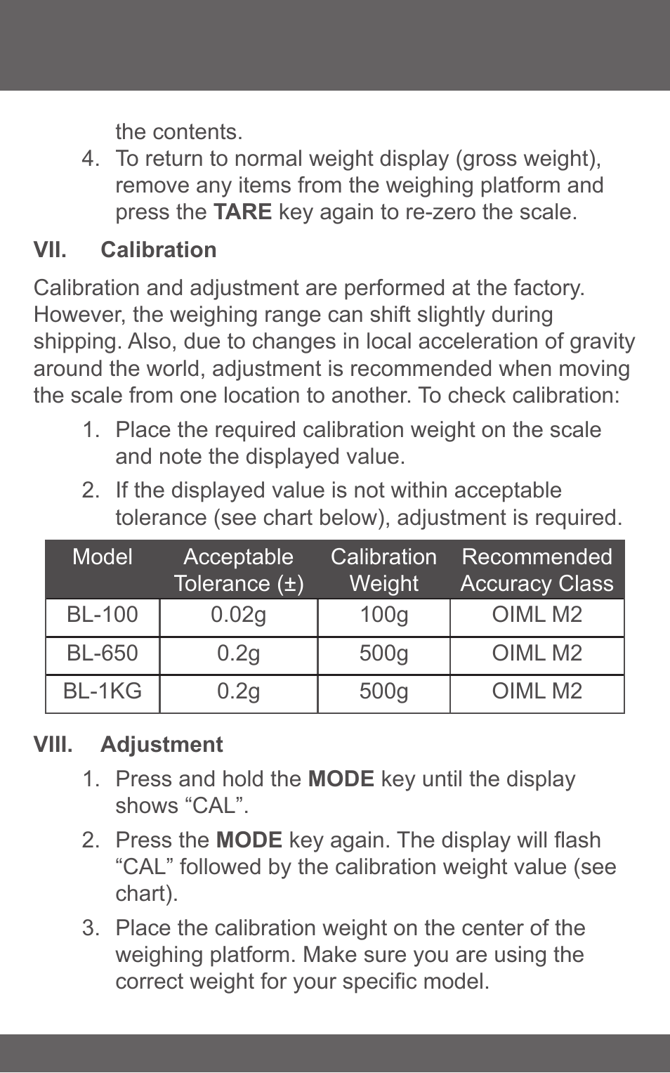 American Weigh Scales (AWS) Blade-650 User Manual | Page 5 / 7