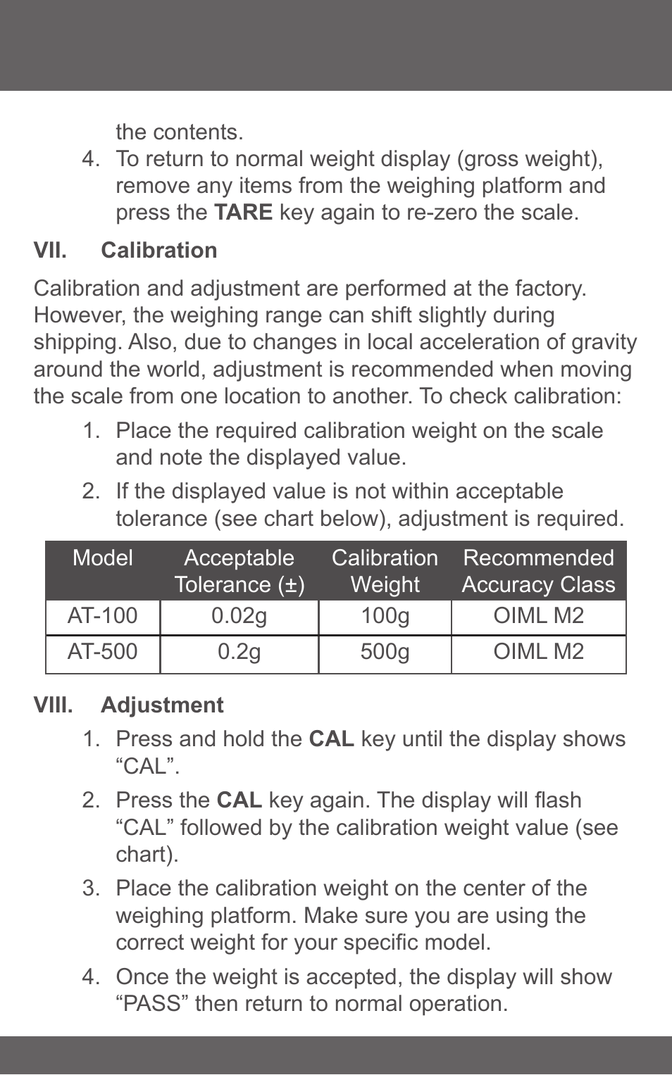 American Weigh Scales (AWS) AT-500 User Manual | Page 5 / 7
