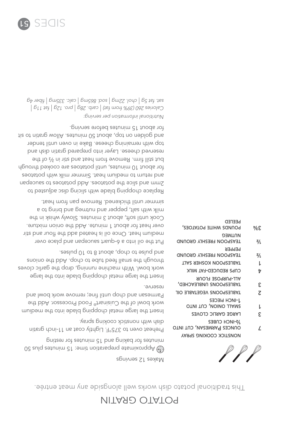 Sides, Pota to gratin | Cuisinart FP-14 User Manual | Page 42 / 93