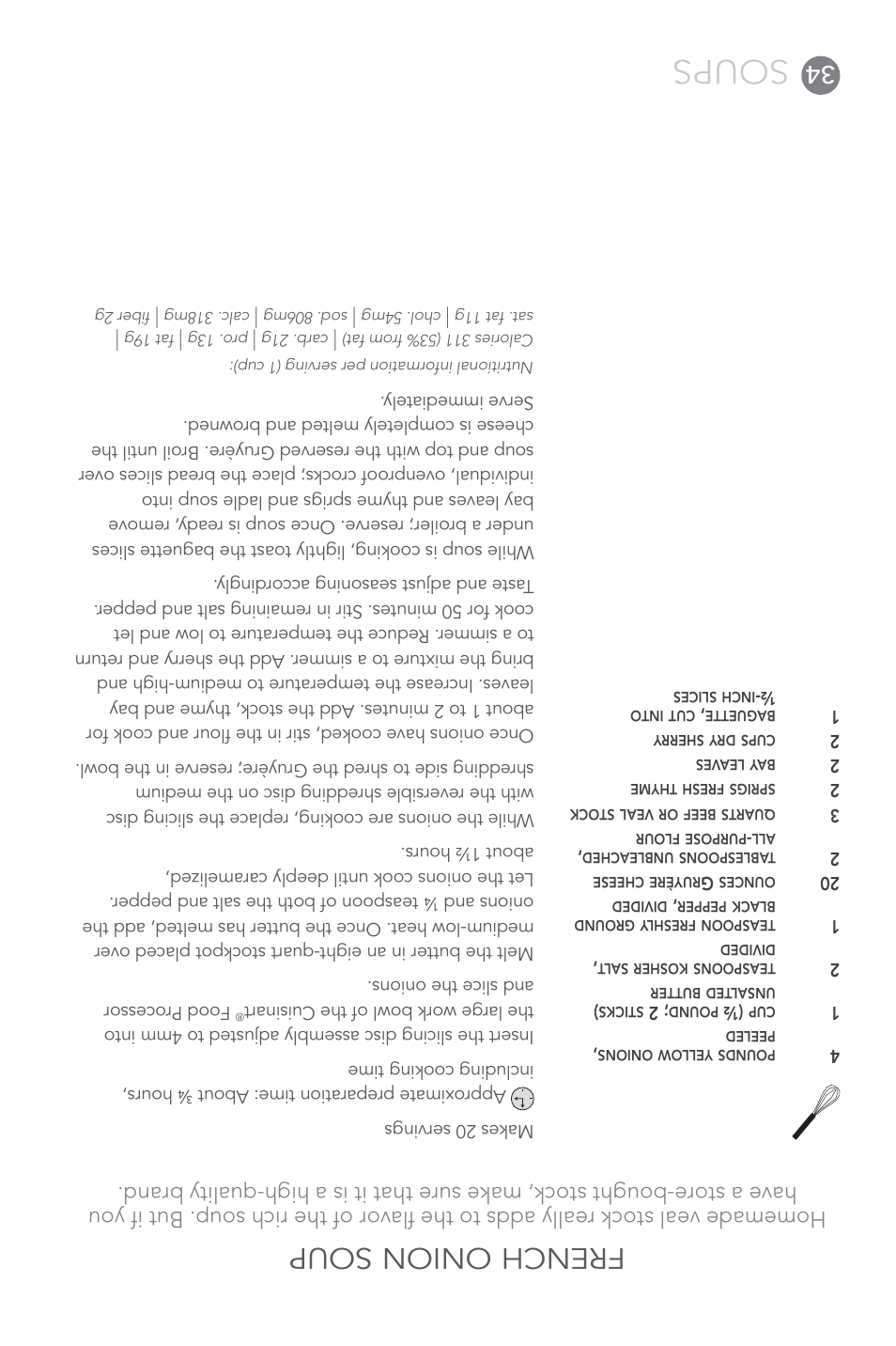 Soups, French onion soup | Cuisinart FP-14 User Manual | Page 59 / 93