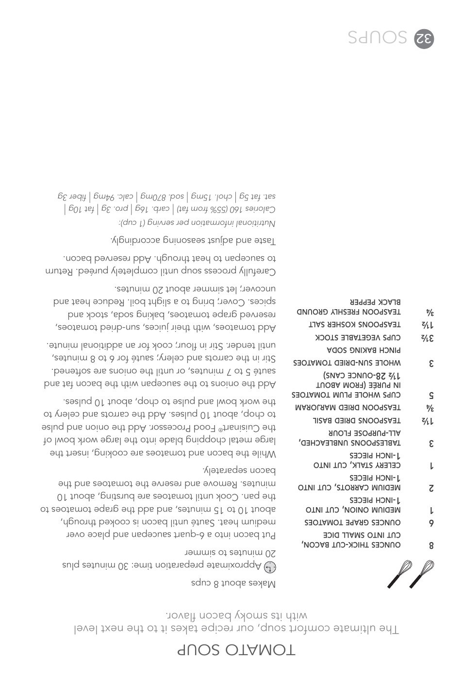 Soups, Tomato soup | Cuisinart FP-14 User Manual | Page 61 / 93