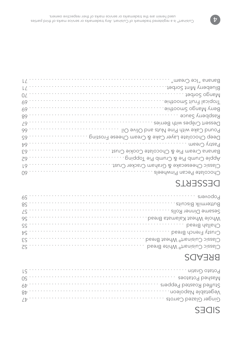 Sides, Breads, Desserts | Cuisinart FP-14 User Manual | Page 89 / 93