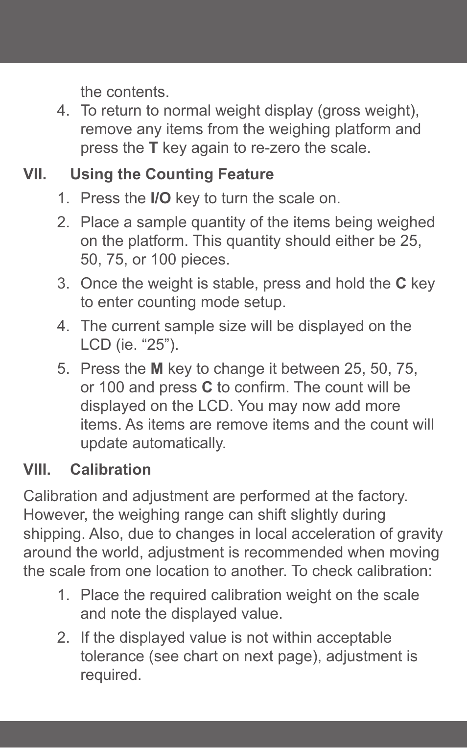 American Weigh Scales (AWS) BS-250 User Manual | Page 5 / 7