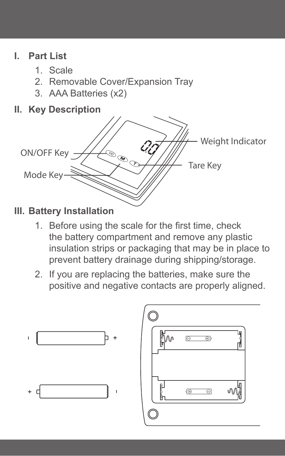 American Weigh Scales (AWS) BT2-1KG User Manual | Page 3 / 7