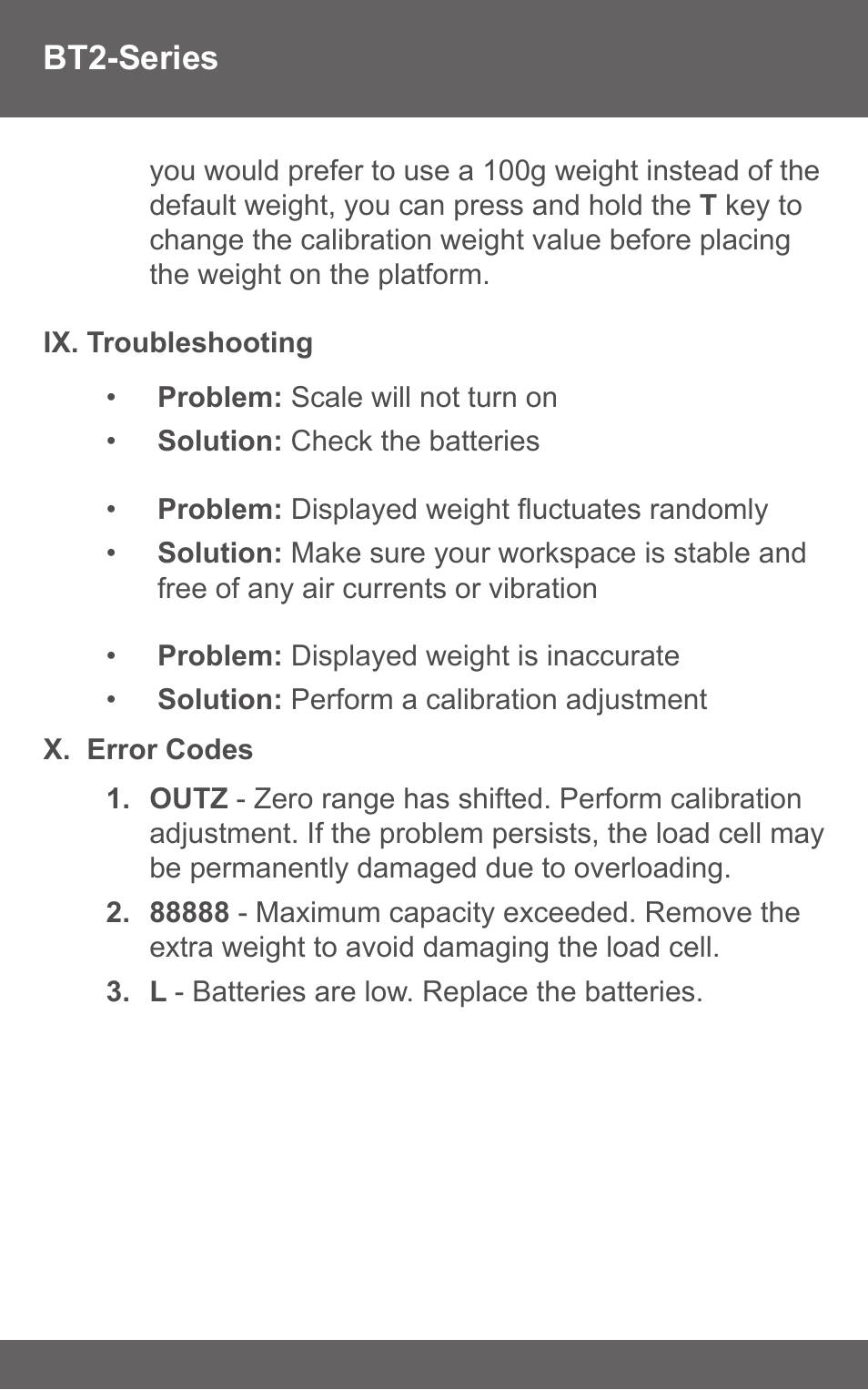 American Weigh Scales (AWS) BT2-1KG User Manual | Page 6 / 7