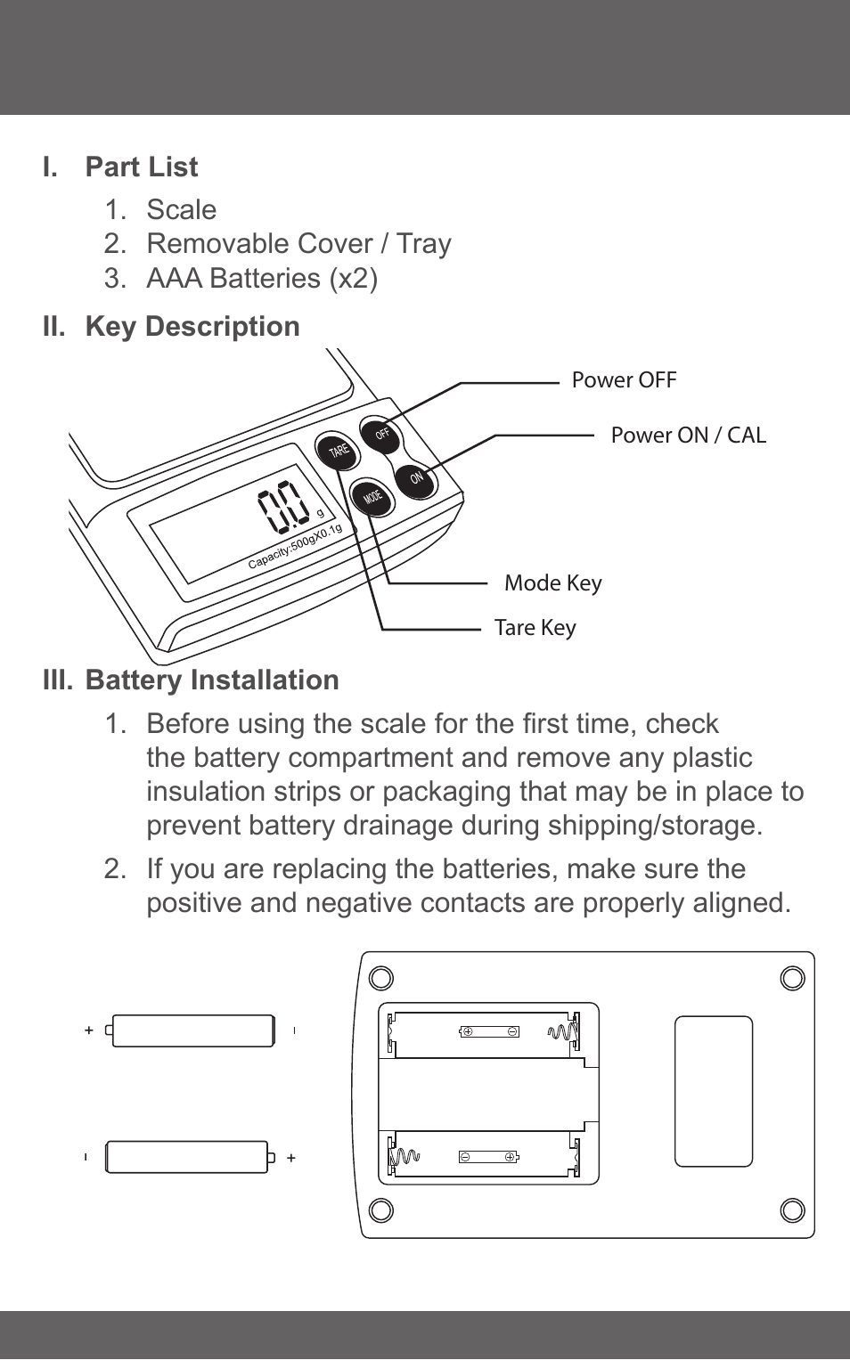 American Weigh Scales (AWS) SM-500 User Manual | Page 3 / 7