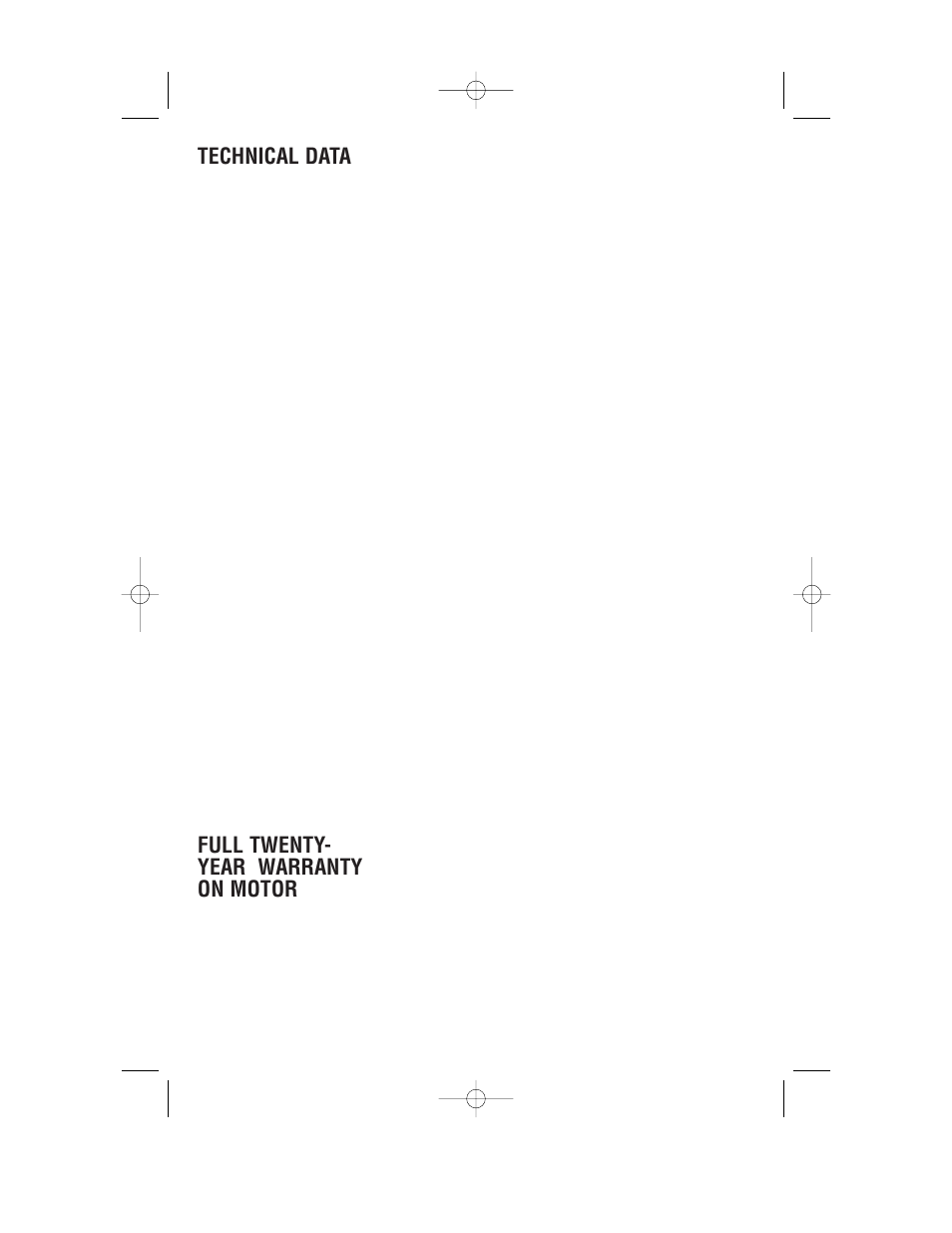 Technical data, Full twenty- year warranty on motor | Cuisinart MP-14C User Manual | Page 22 / 24