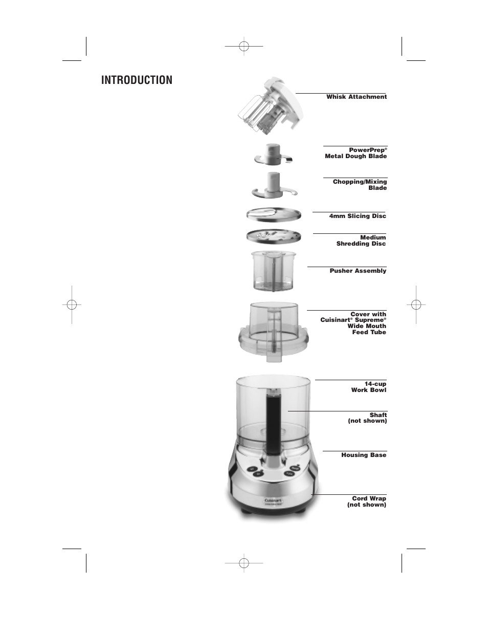 Introduction | Cuisinart MP-14C User Manual | Page 6 / 24