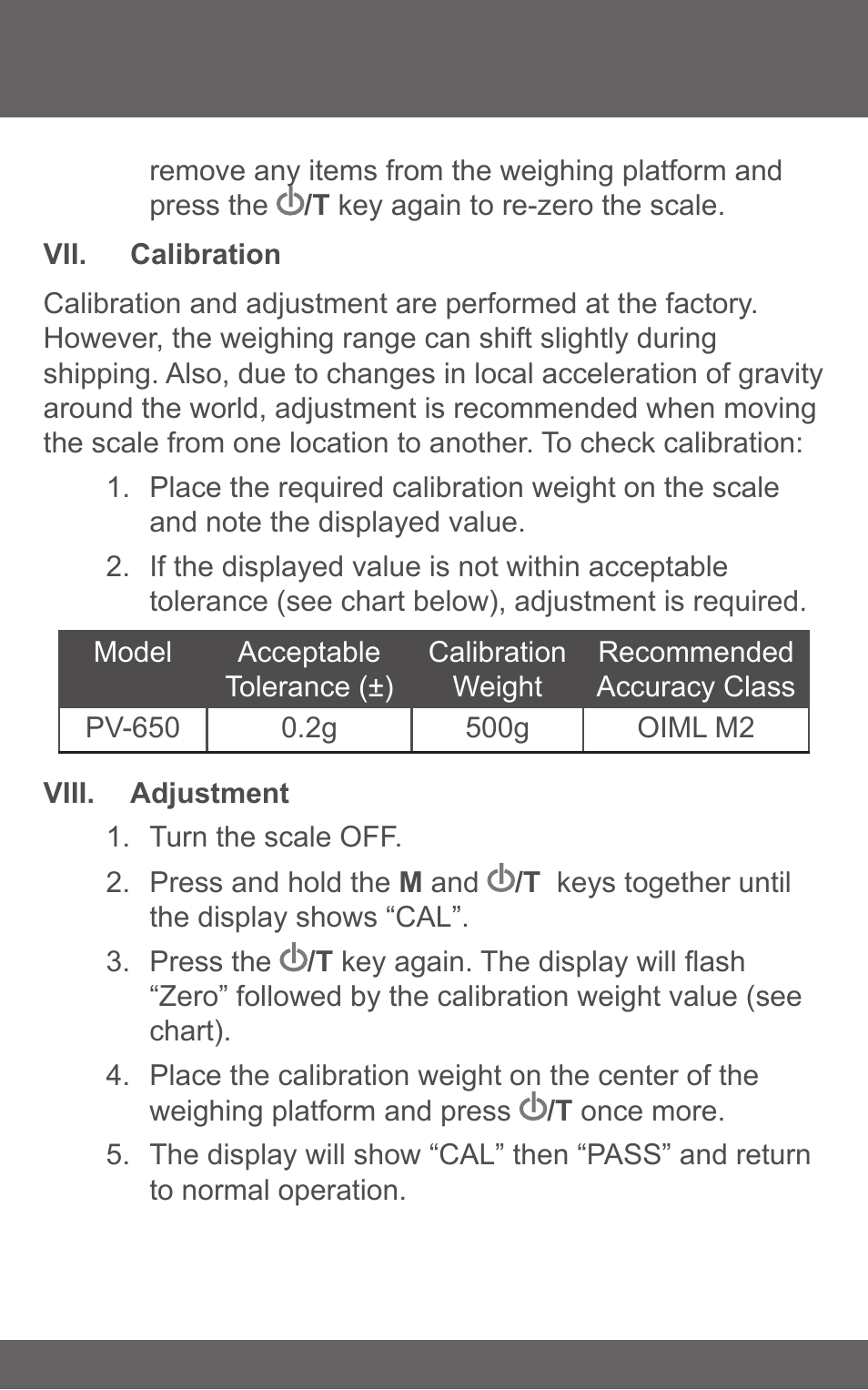 American Weigh Scales (AWS) PV-650 User Manual | Page 5 / 6