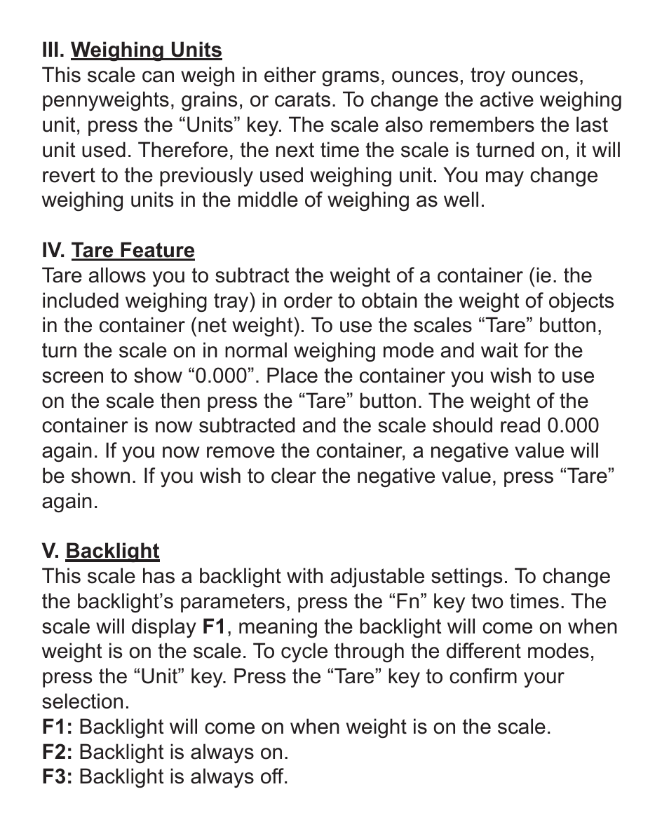 American Weigh Scales (AWS) Mini-Pro-50 User Manual | Page 4 / 6