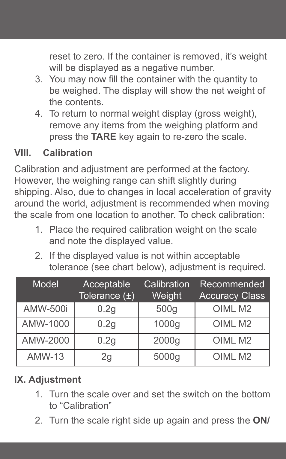 American Weigh Scales (AWS) AMW-500i User Manual | Page 5 / 7