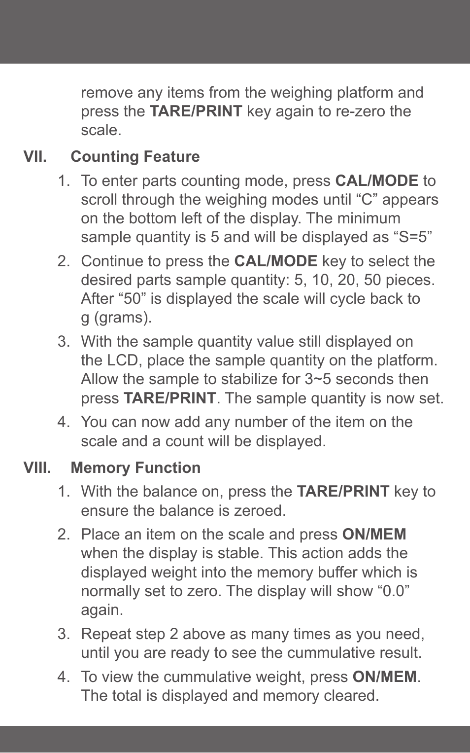 American Weigh Scales (AWS) LB-1000 User Manual | Page 5 / 7