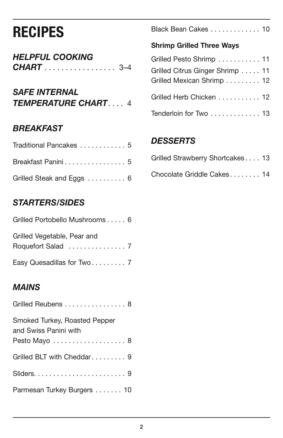 Recipes | Cuisinart COMPACT GR-35 User Manual | Page 11 / 23
