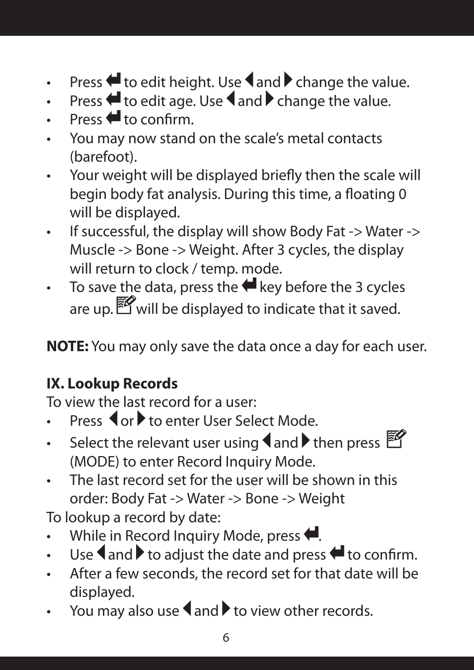 American Weigh Scales (AWS) BioWeigh-IR User Manual | Page 6 / 10