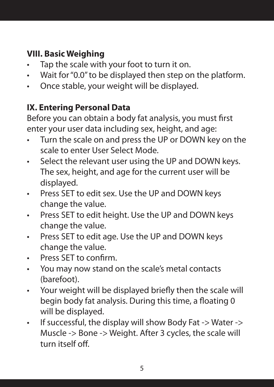 American Weigh Scales (AWS) BioWeigh-USB User Manual | Page 5 / 9