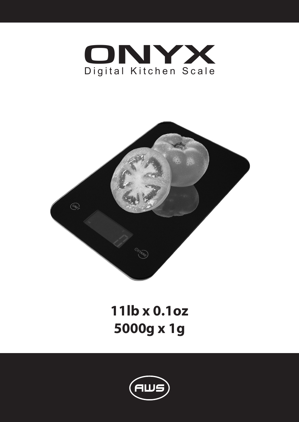 American Weigh Scales (AWS) ONYX User Manual | 8 pages