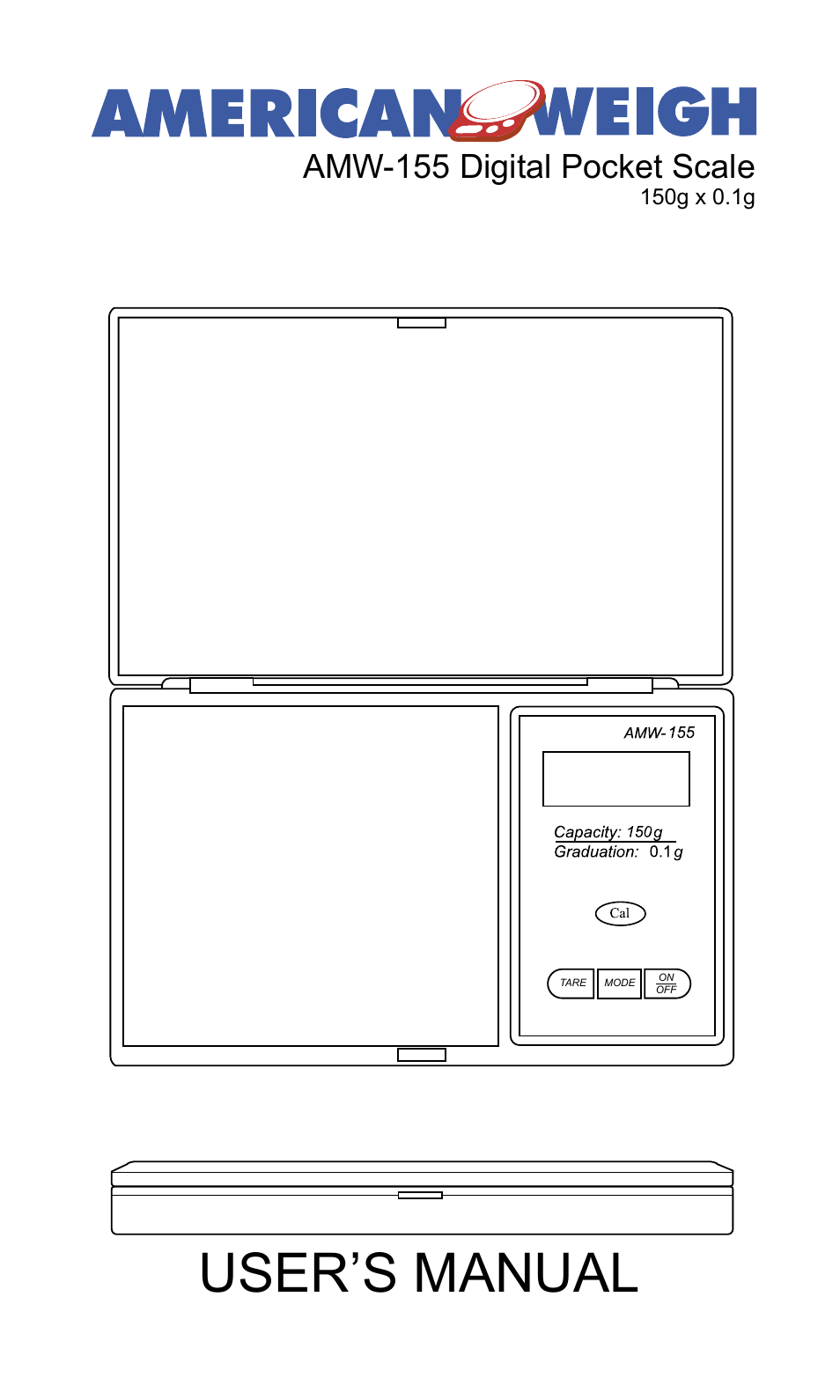 American Weigh Scales (AWS) AMW-155 User Manual | 4 pages