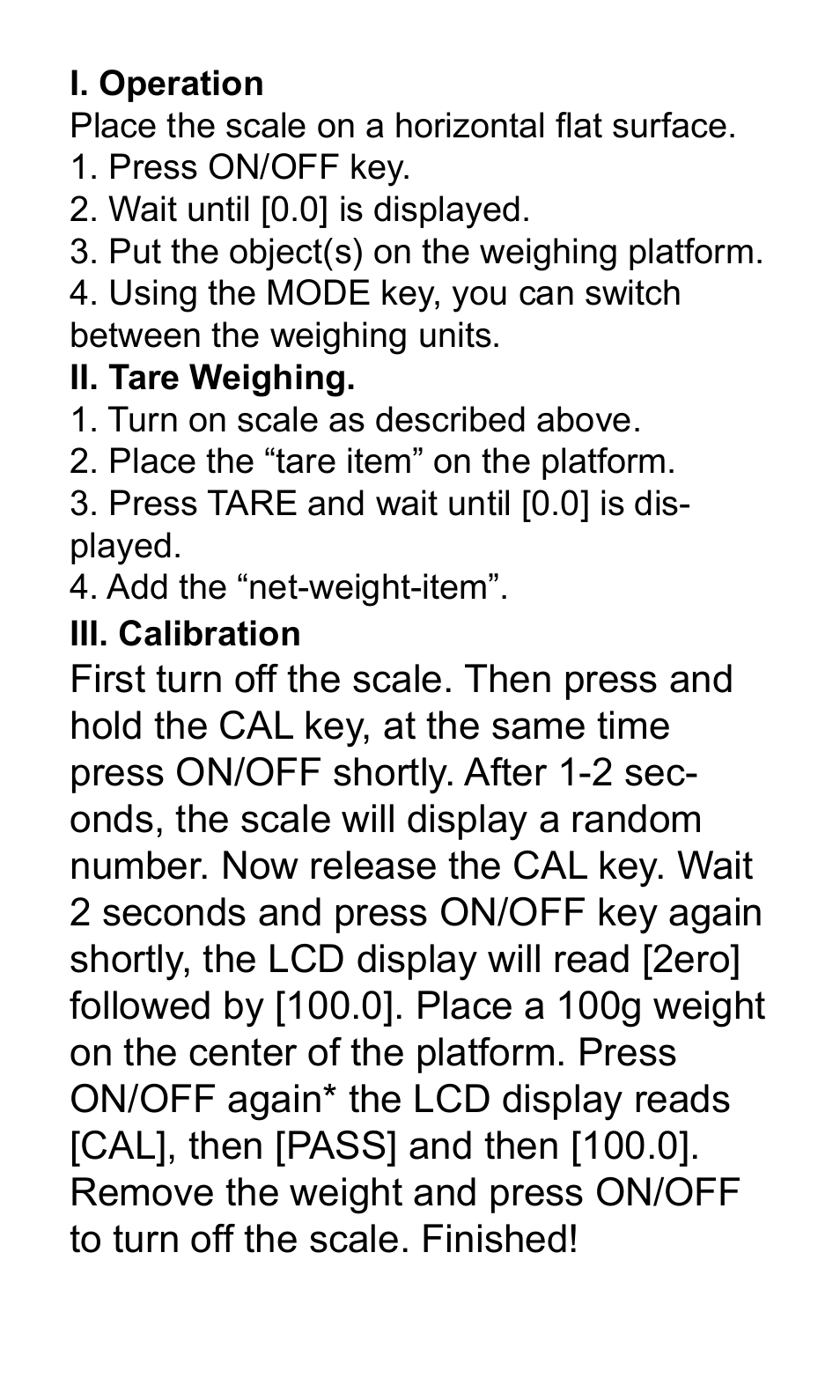 American Weigh Scales (AWS) AMW-155 User Manual | Page 3 / 4