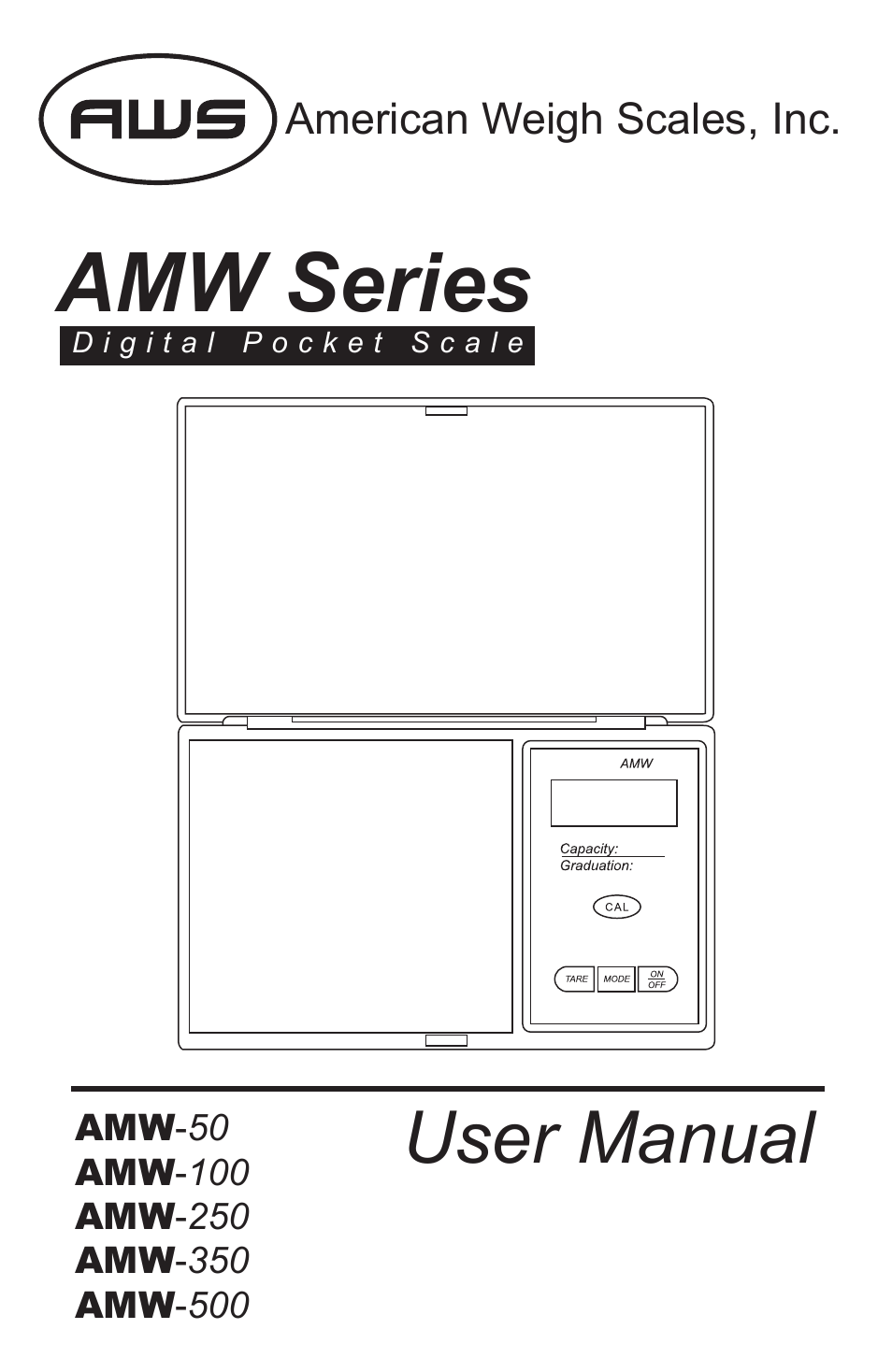 American Weigh Scales (AWS) AMW-500 User Manual | 6 pages
