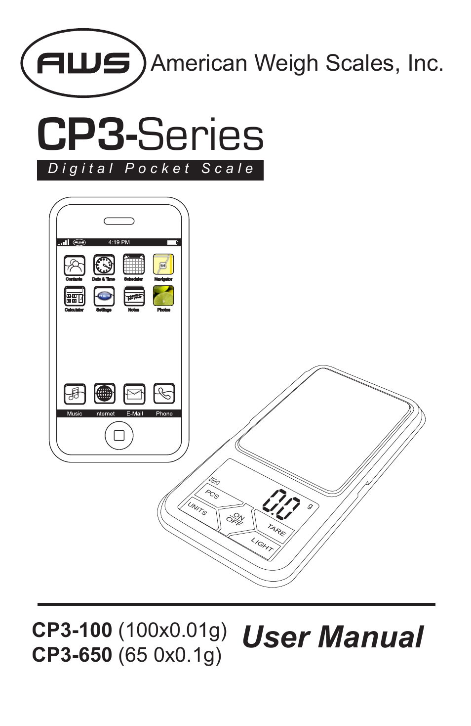 American Weigh Scales (AWS) CP3-650 User Manual | 5 pages