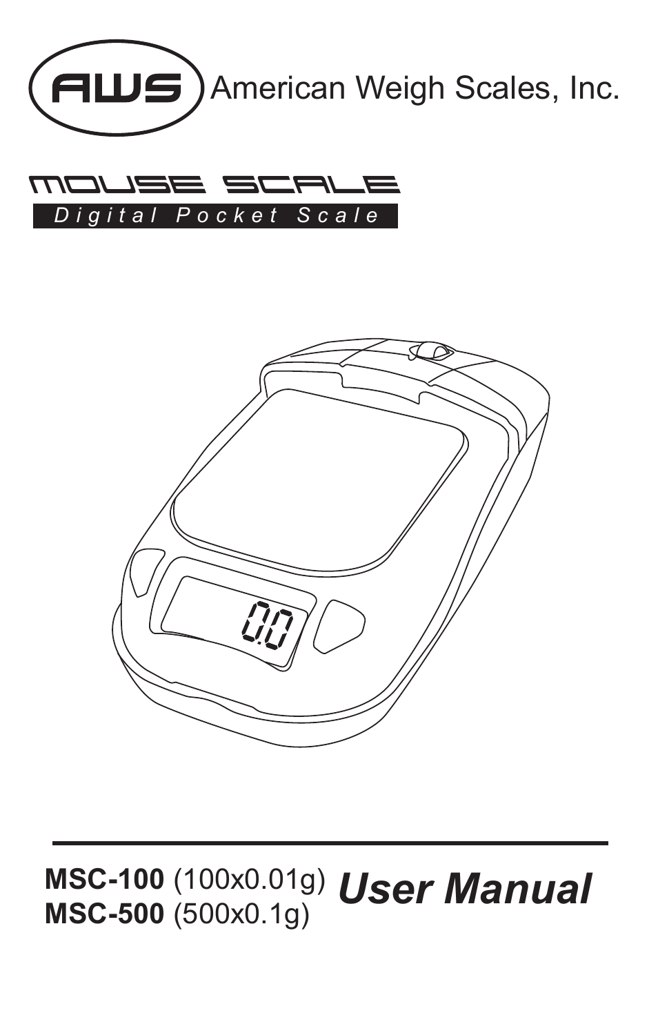 American Weigh Scales (AWS) MSC-500 User Manual | 6 pages