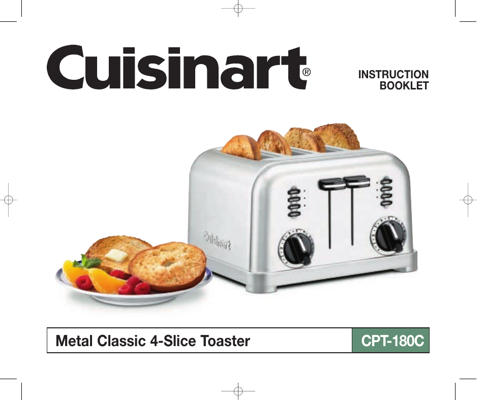 Cuisinart CPT-180 User Manual | 8 pages