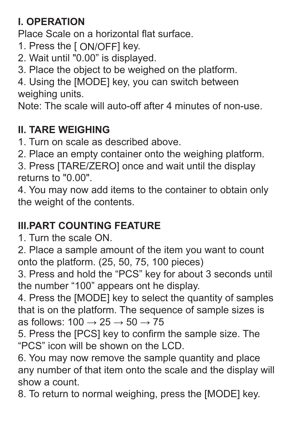 American Weigh Scales (AWS) PB-77 User Manual | Page 3 / 4