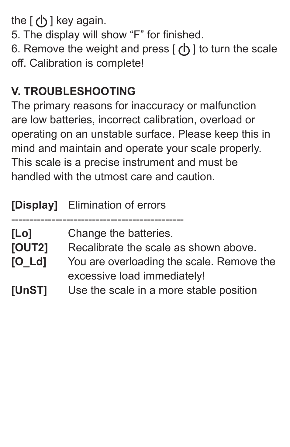 American Weigh Scales (AWS) V-500 User Manual | Page 4 / 5