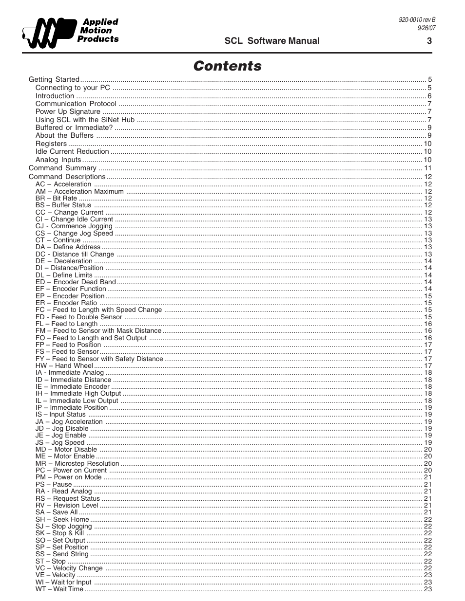 Applied Motion 1240i User Manual | Page 3 / 23