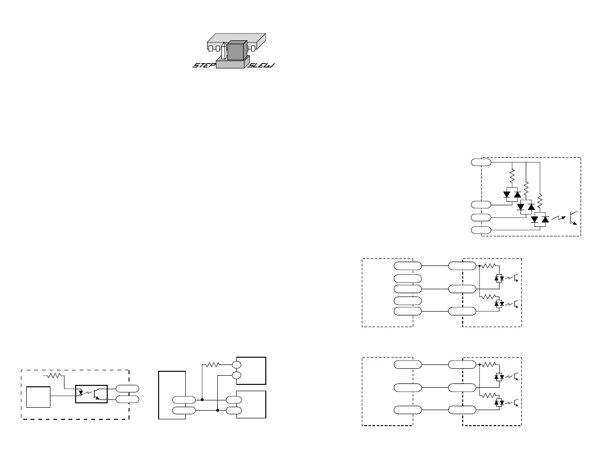 Using the oscillator, Connecting logic | Applied Motion 2035 User Manual | Page 7 / 8