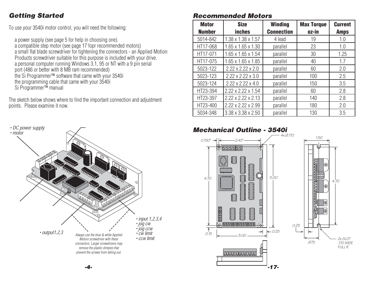 Applied Motion 3540i User Manual | Page 4 / 14